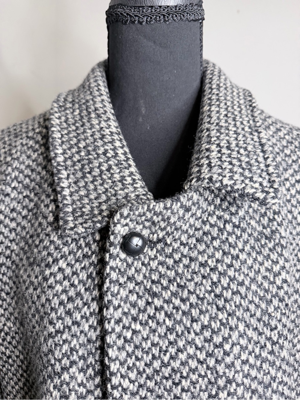 Custom Tailored Vintage B.W.Harris Tweed Overcoat Men’s Large Extra Large